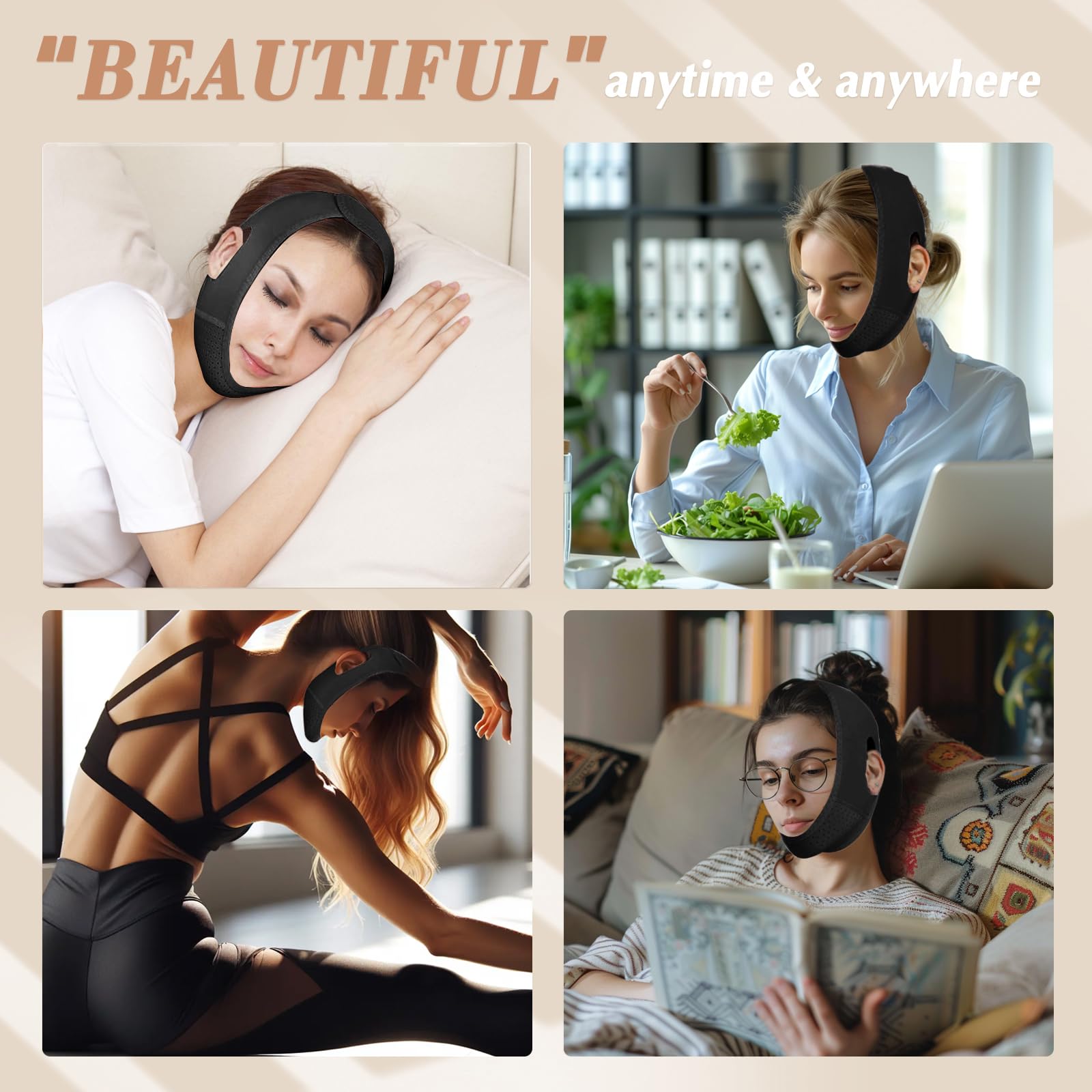Amazon.com: Beiskll Reusable V Line Lifting Mask with Chin Strap